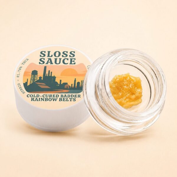 Sloss Sauce Rainbow Belts Cold Cured THCA Badder 1g